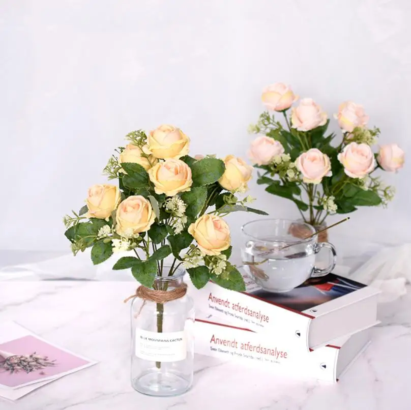 Artificial Succulent Plant Desert Rose/adenium Obesum Artificial Flower Green Plant Table Decoration Branches Artificial Flower