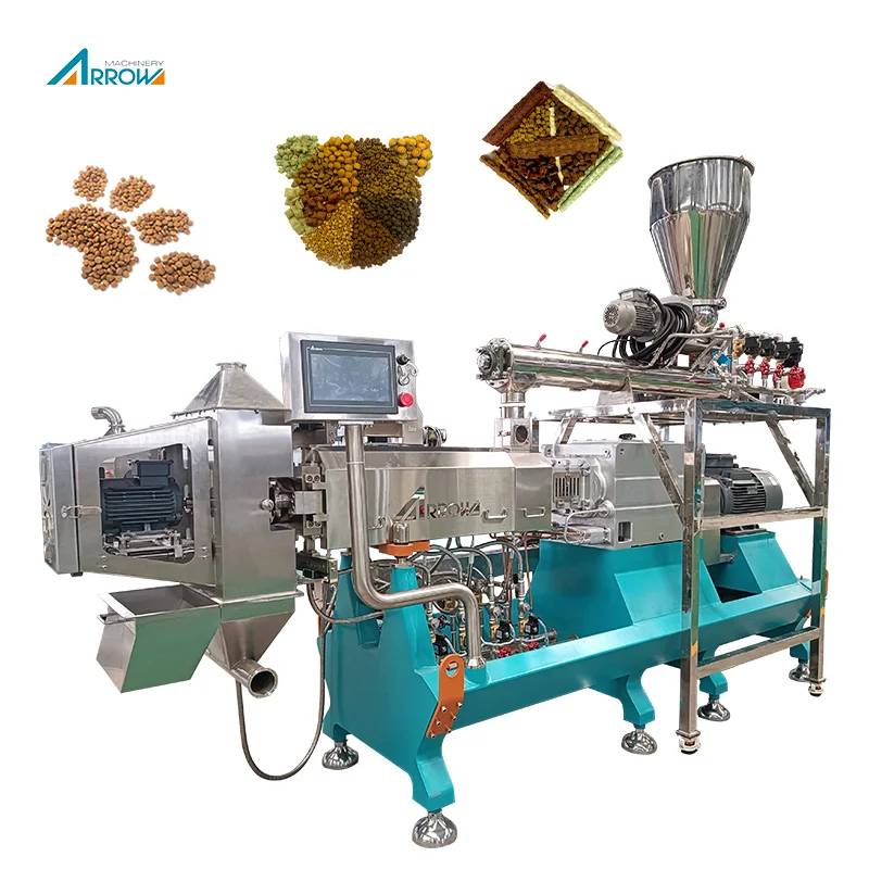Automatic Cold Press Forming Machine Pet Dog Food Production Line Processing Baked Pet Food Machine