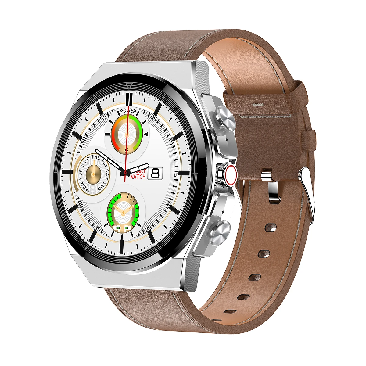 New Smartwatch Blood Pressure Monitor Waterproof Body Temperature 2 In 1 Smart Watch With Bluetooth Earphones For Men