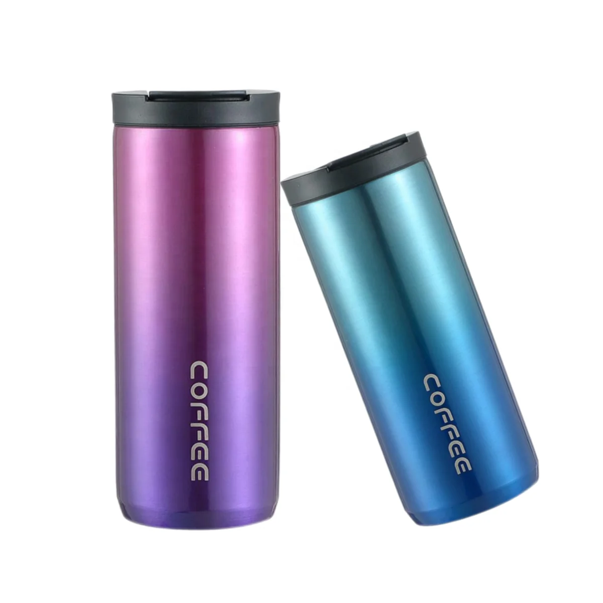 Colorful vacuum  cup with lid stainless steel insulated vacuum cup Travel Coffee Mug new Stainless Steel Coffee thermos