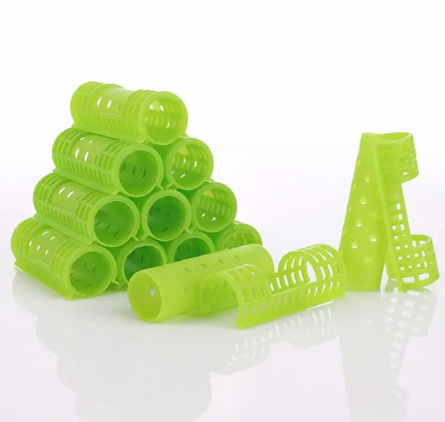 Лидер продаж, пластиковые бигуди для волос случайного цвета