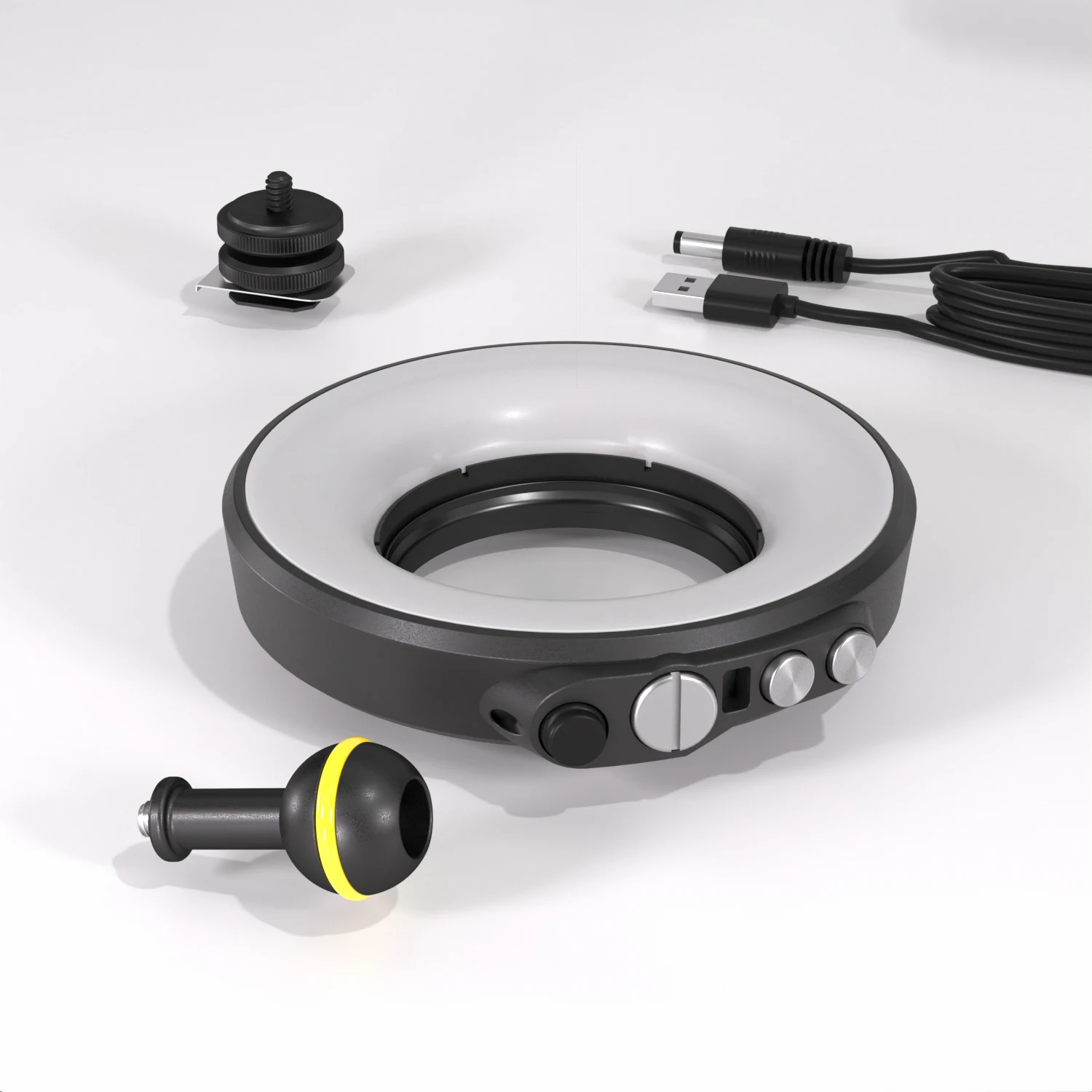 New mini 40m Waterproof  Seafrogs Diving ring light for  profissional camera Underwate shoot Underwater Ring Fill Light