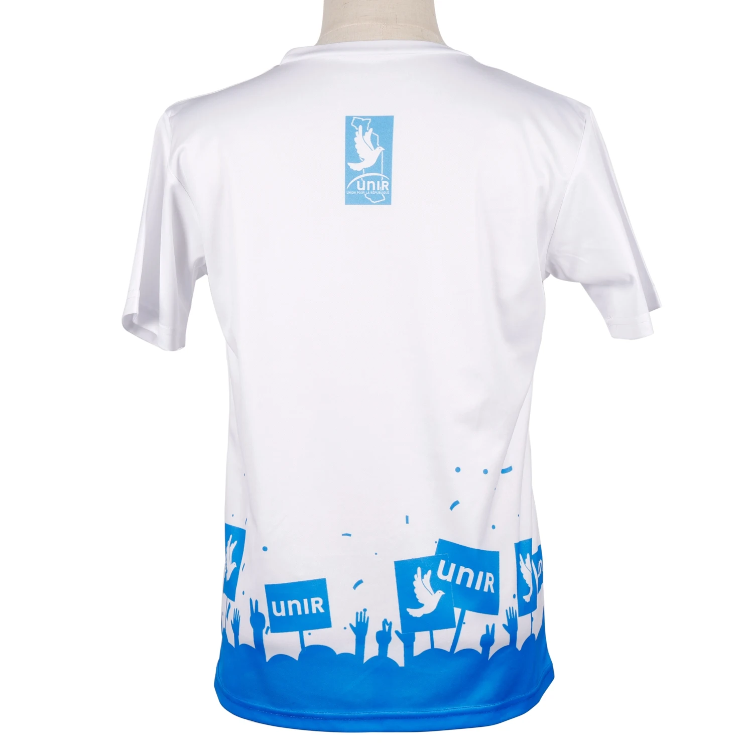 Custom 80g 120g 160g Plain White Election Tshirt Cango Zimbabwea General Campaign African Polyester Blank Promotion Work T shirt