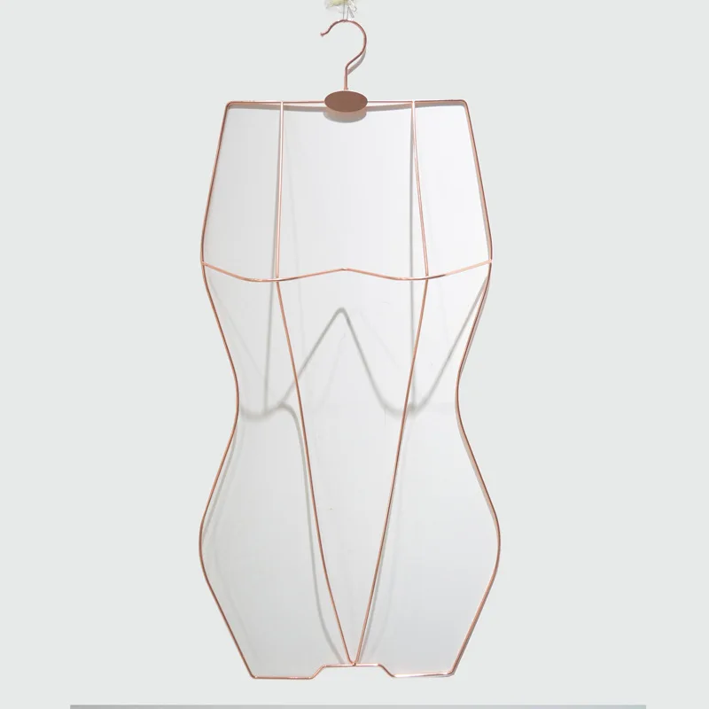 wholesale clothes space saving body bikini swimwear metal hangers hooks