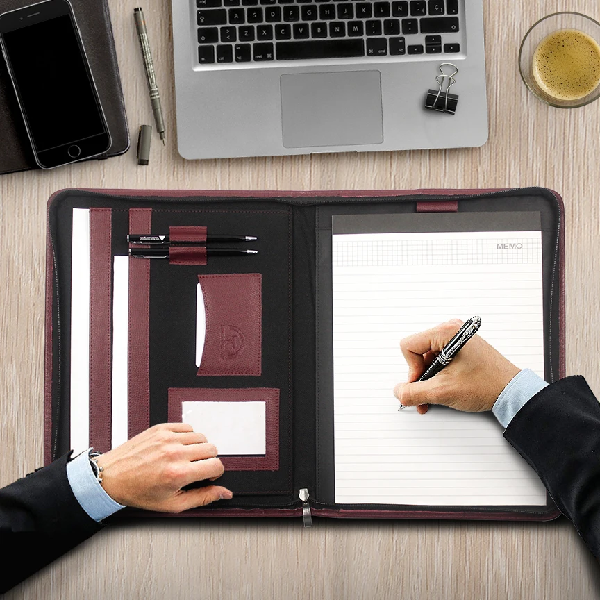 A4/A5, портфолио для конференций руководителей, индивидуальный органайзер для документов из искусственной кожи