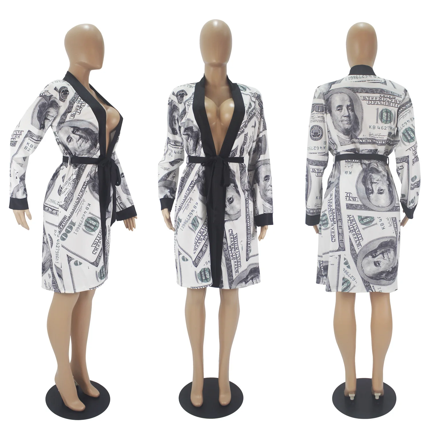 Wholesale women dressing gown womens sexy money robes