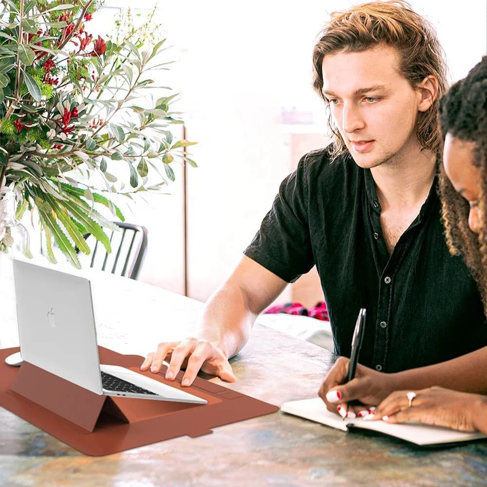 13 Inch Laptop Sleeve Bag with Stand Function,GOLP Compatible with 13.3 for MacBook Air/Pro 13.5 Microsoft Surface Book