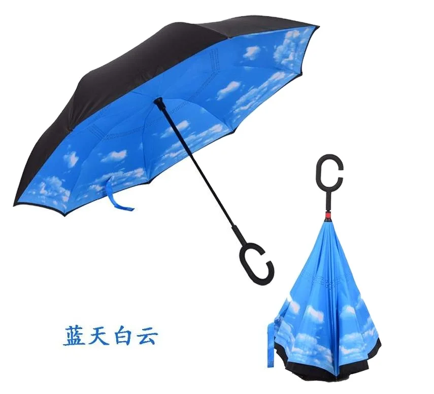 reverse umbrella manual  open 23inches 8 ribs C handle reverse20220119