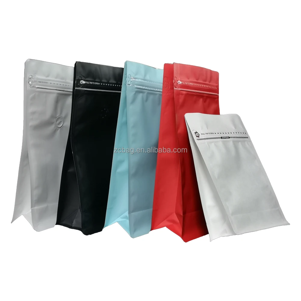 250g Elephant Dung Coffee Powder Bag 8oz Packaging Bags Kraft Plastic Colombian Coffee Storage Pouch Package Zipper 500g Bags