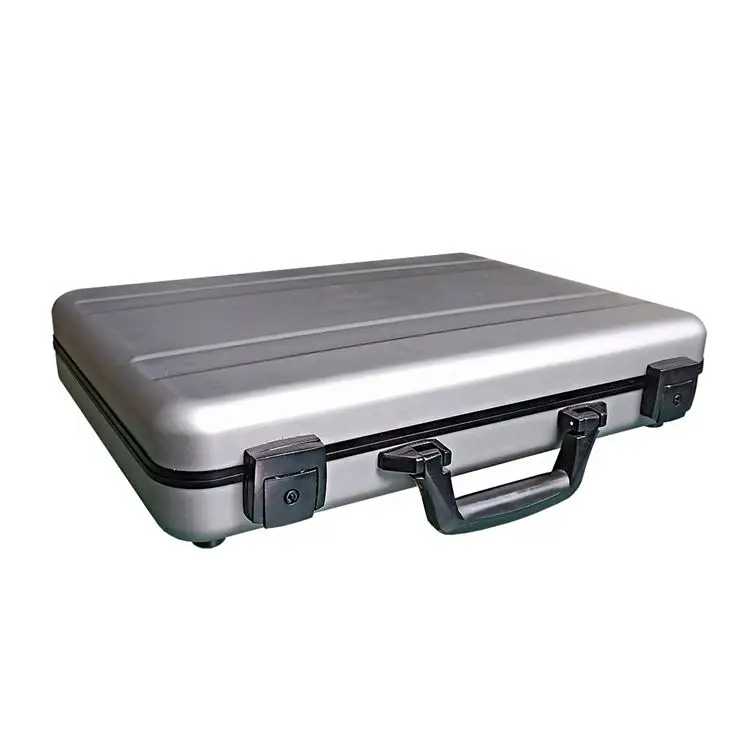 Hard Aluminum Alloy Custom Designer Briefcase Portable Laptop Briefcases Manufacture Locks Attache Document Case