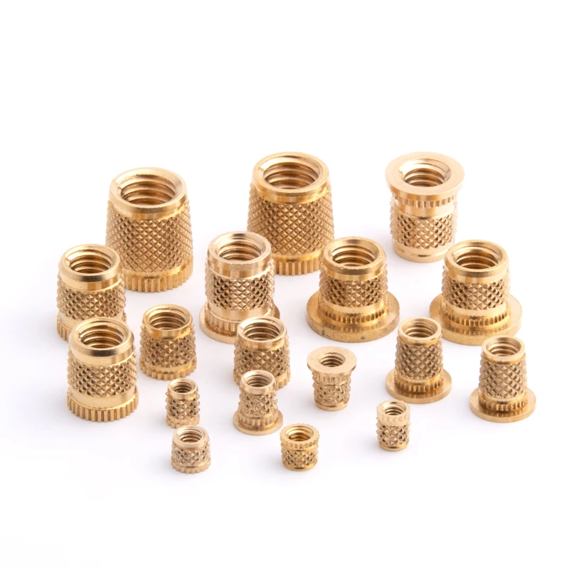Custom M2 M3 M4 M5 M6 M8 Brass Hot Melt Insert Nuts Heating Molding Copper Thread Inserts Nut