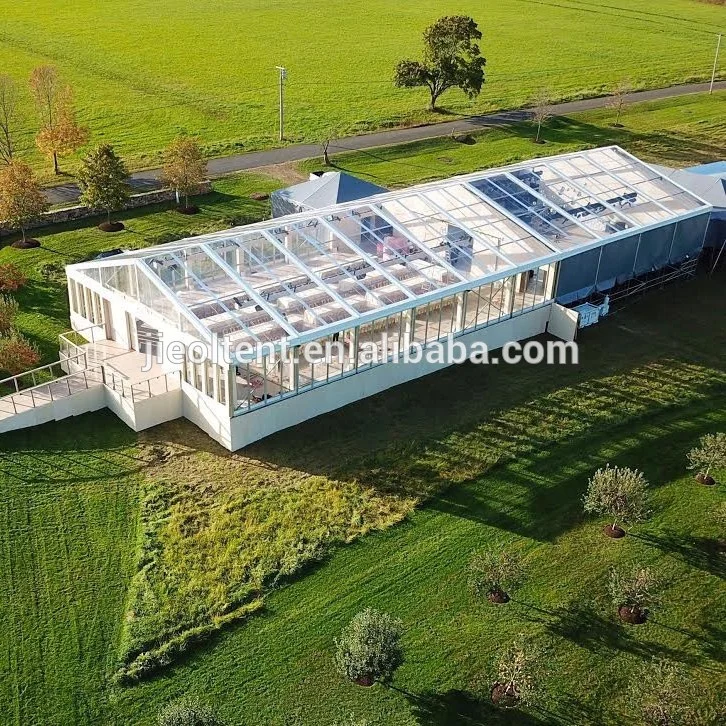 high quality 500 People Transparent Glass Marquee Wedding Party Tent
