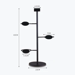 Metal Stand Coffee Cup Display Durable Milk Tea Cup Metal Display Rack