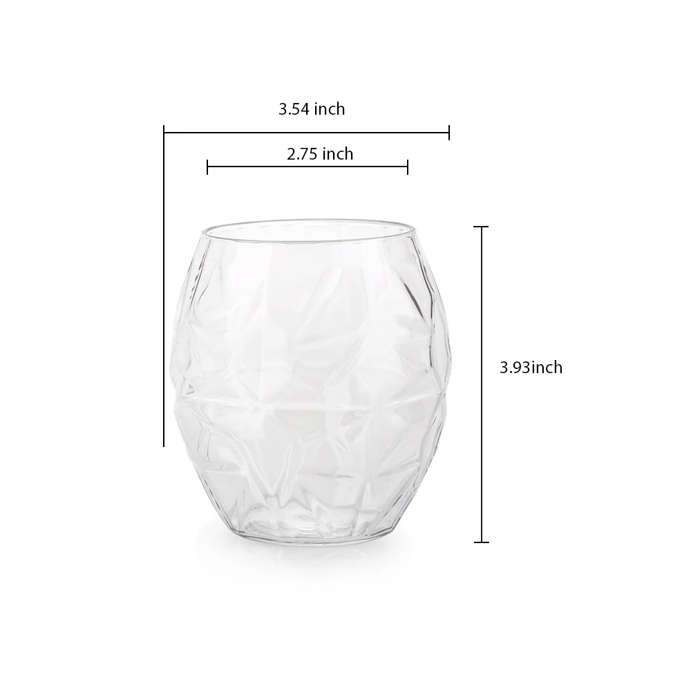 
New Design Custom Unbreakable Tritan Plastic Whiskey Glass For Bar 