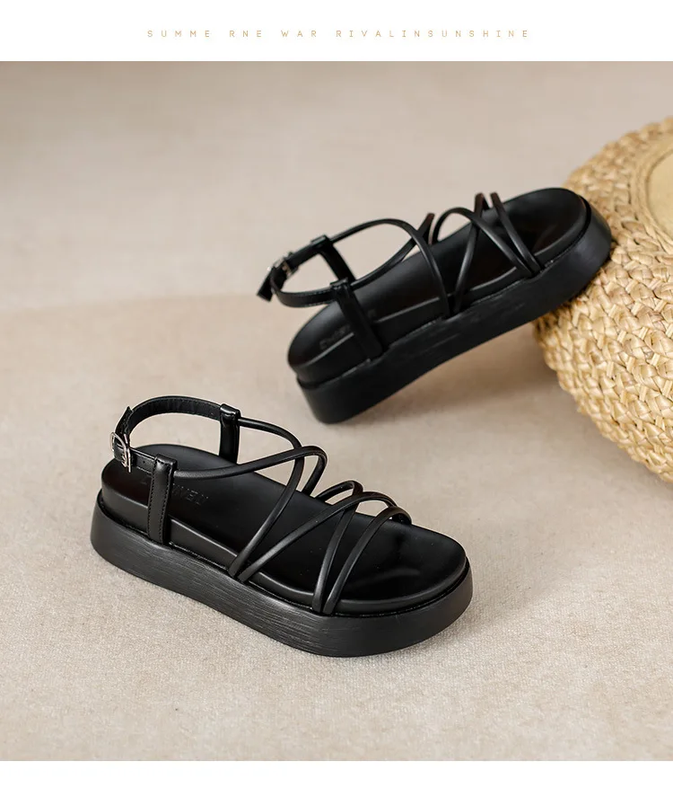 Summer New Sandals Women Braid Elegant Sandals Ladies Slip On Soft Sandals Woman Slipper Retro Footwear Female