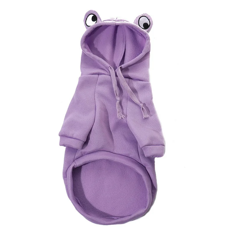 CuteHoodie Frog Shape Coats Pet Halloween Cosplay Costume Pet Clothes Hooded Sweatshirt for Puppies Cat