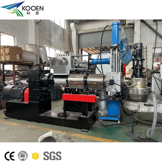 Automatic PP PE pellet making machine waste plastic recycling pelletizing line plastic granulating machine