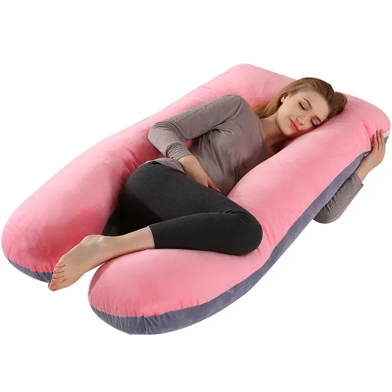 Hot Sale Full Body Memory Foam Pregnant Women Support Body Pillow Washable U Shape Pregnant Long Body Maternity Pillow