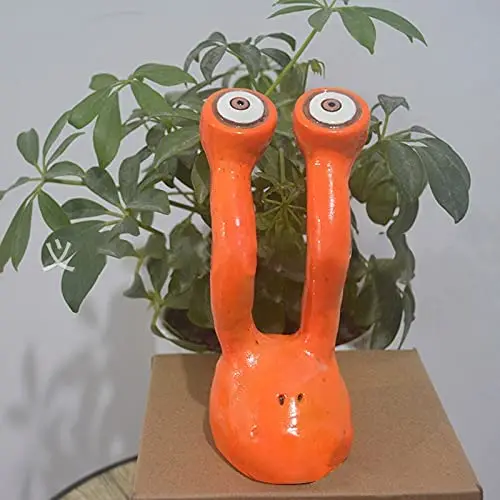 Creative Snail Eye Garden Decor, Hand-Painted Resin Crafts Desktop Decoration for Home Garden Courtyard Indoor Outdoor Decor