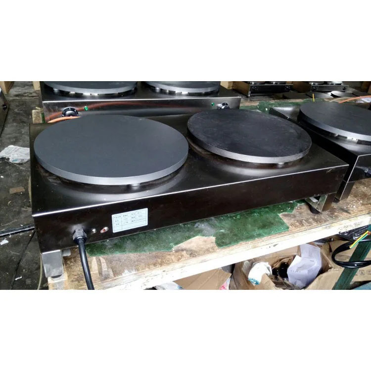 Factory Wholesale Electric Crepe Maker Machine Double Plate Crepe Maker With Stainless Steel Body