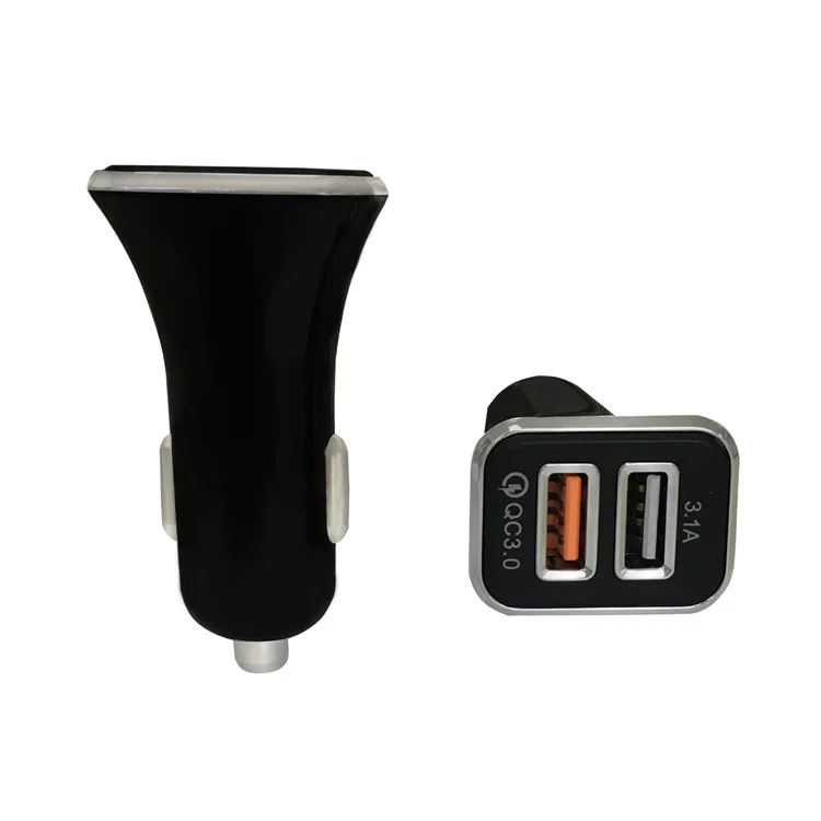 
QC3.0 mobile cell phone quick charge dual 2 usb car charger adapter for tablet for smart phone for samsung 