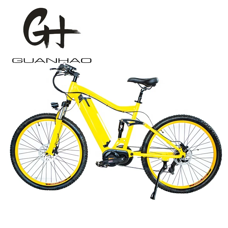 27.5inch full suspension Aluminum Alloy 160N.m Speed Torque 1000W 8fun middle motor 48V 17AH MTB electric mountain bicycle