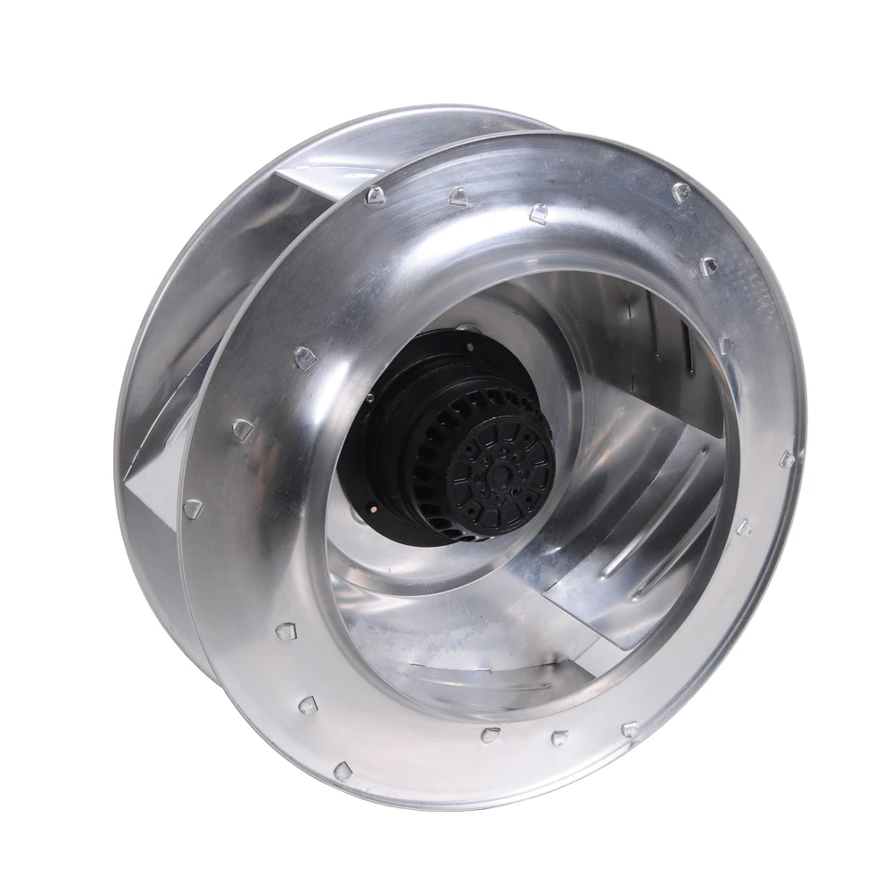 FENGDA AC 220v backward inclined centrifugal fans aluminum impeller  for FFU