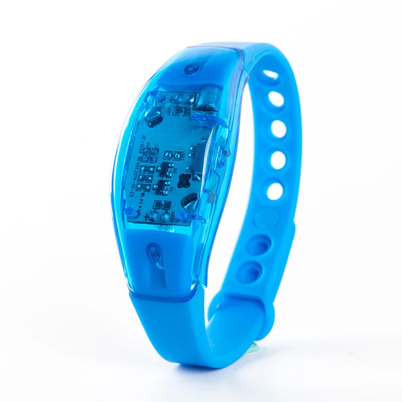 Оптовая продажа концертный реквизит активируемый голосом силиконовый светодиодный браслет уличный световой