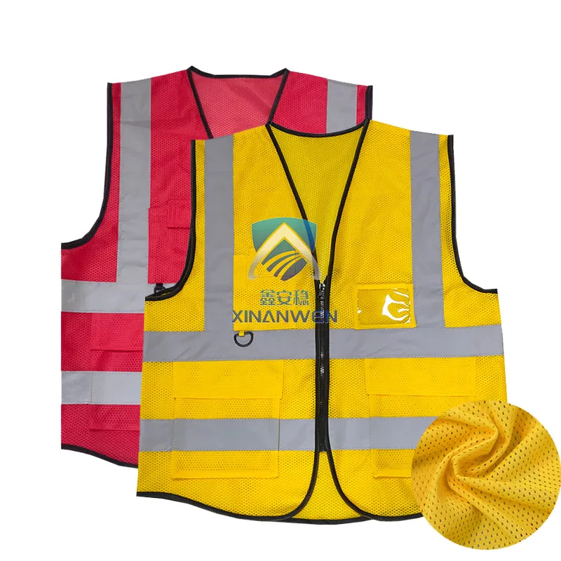 High Quality Factory Sale Reflective Safety Vest Green Reflective Work Wear Jacket