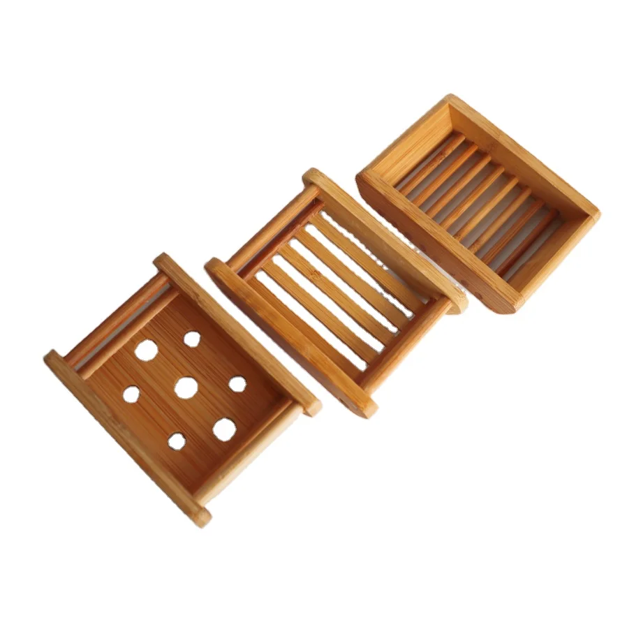 Seifenhalter под заказ натуральный органический двойной милый круглый держатель для ванной комнаты бара туалета винтажный дренажный деревянный бамбуковый