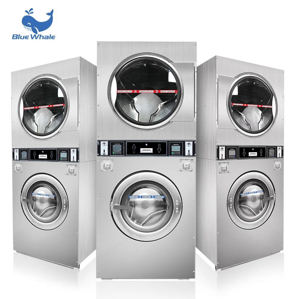 Washer and Dryer Combo Coin/card Operated Washing Machine 13kg Coin Commercial Laundry Machines 2022 China Industrial Washer