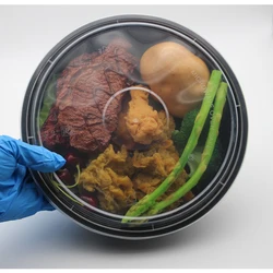 500 Plastic Bowl   Take Out Food Containers with Lids