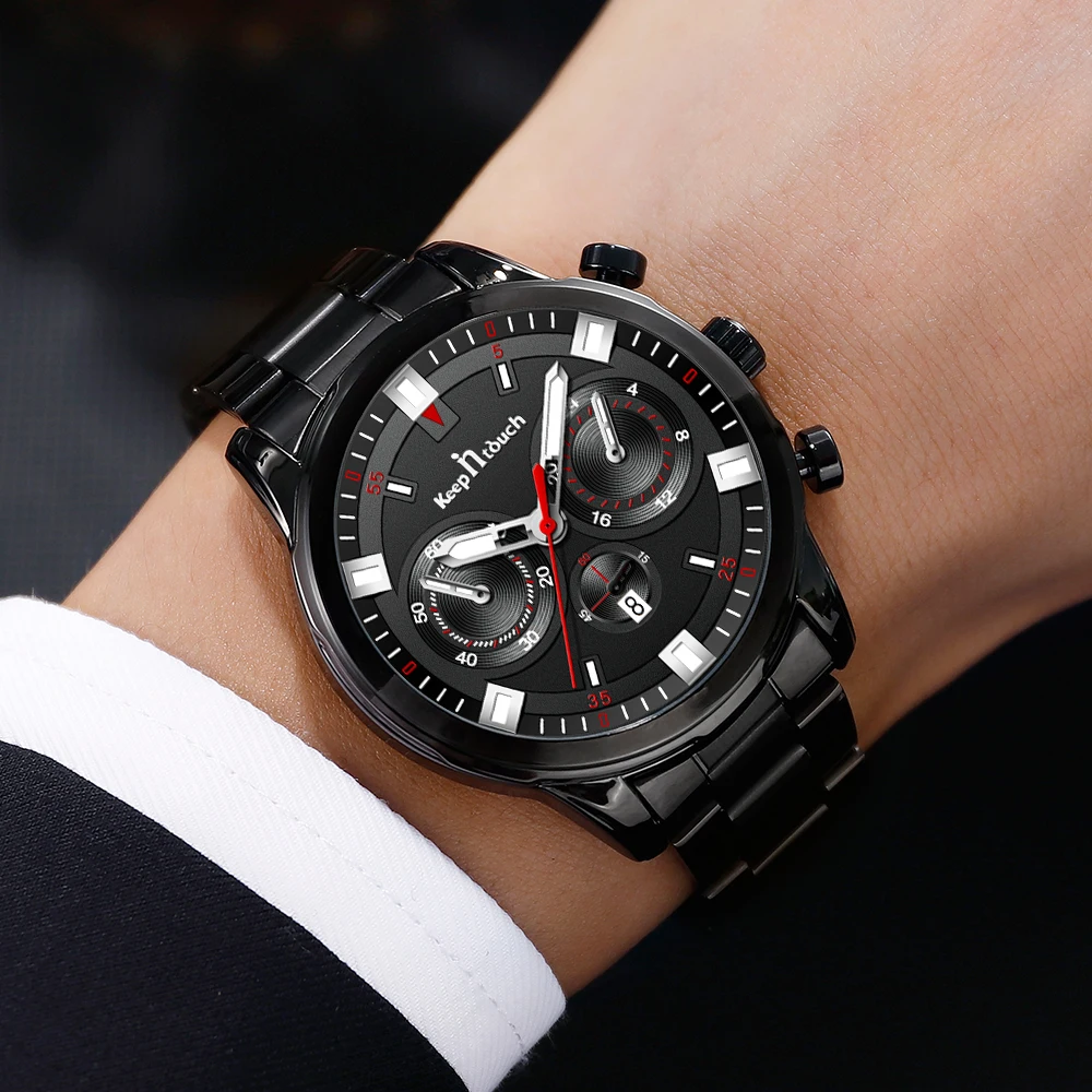 Waterproof Male Wrist Watch Wholesale Businessmen Sport Quartz Watch Custom Your Logo Quartz Luxury Watches Men