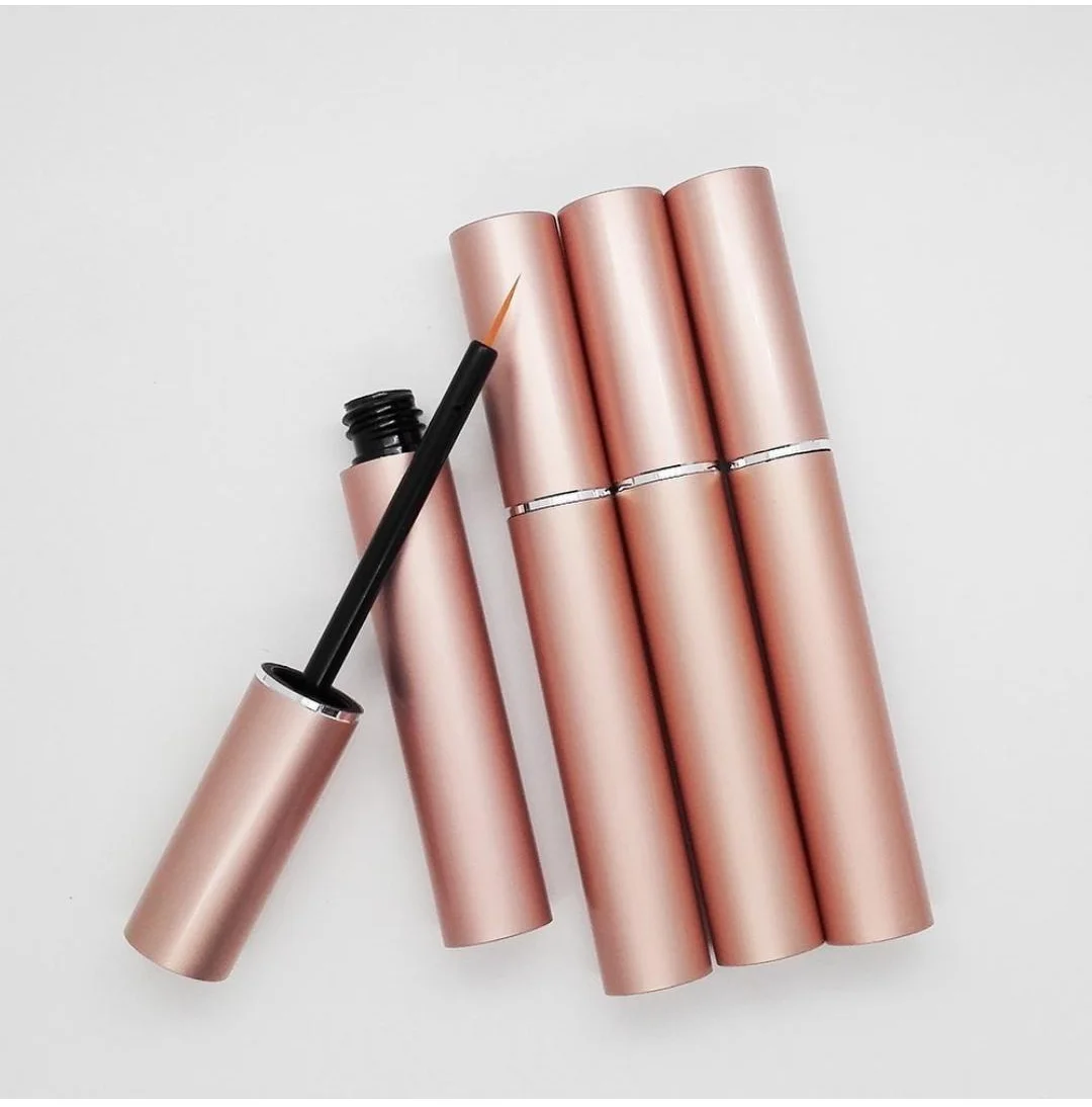 
LOW MOQ cosmetics packaging material high-grade empty aluminum eyeliner tube mascara tube 