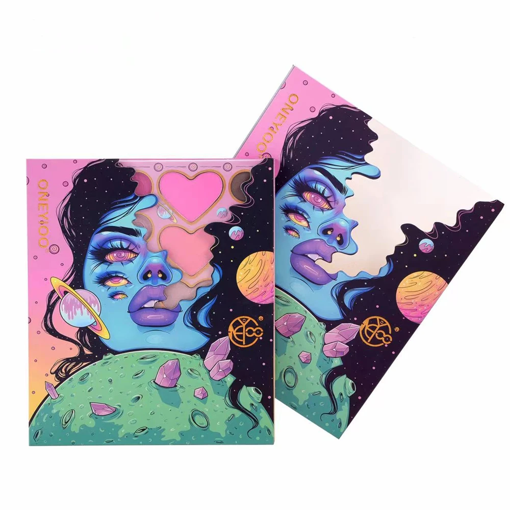 Custom Logo Multichrome Color Eye Makeup Pressed Powder Shimmer Glitter Eyeshadow Pallet Matte Eye Shadow Plate