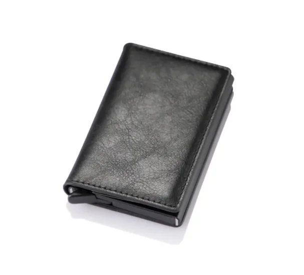 Top Seller Men Aluminum Metal Slim Minimalist Slim metal NFC card  Holder Front Pocket Automatic Pop Up Wallet For Gifts