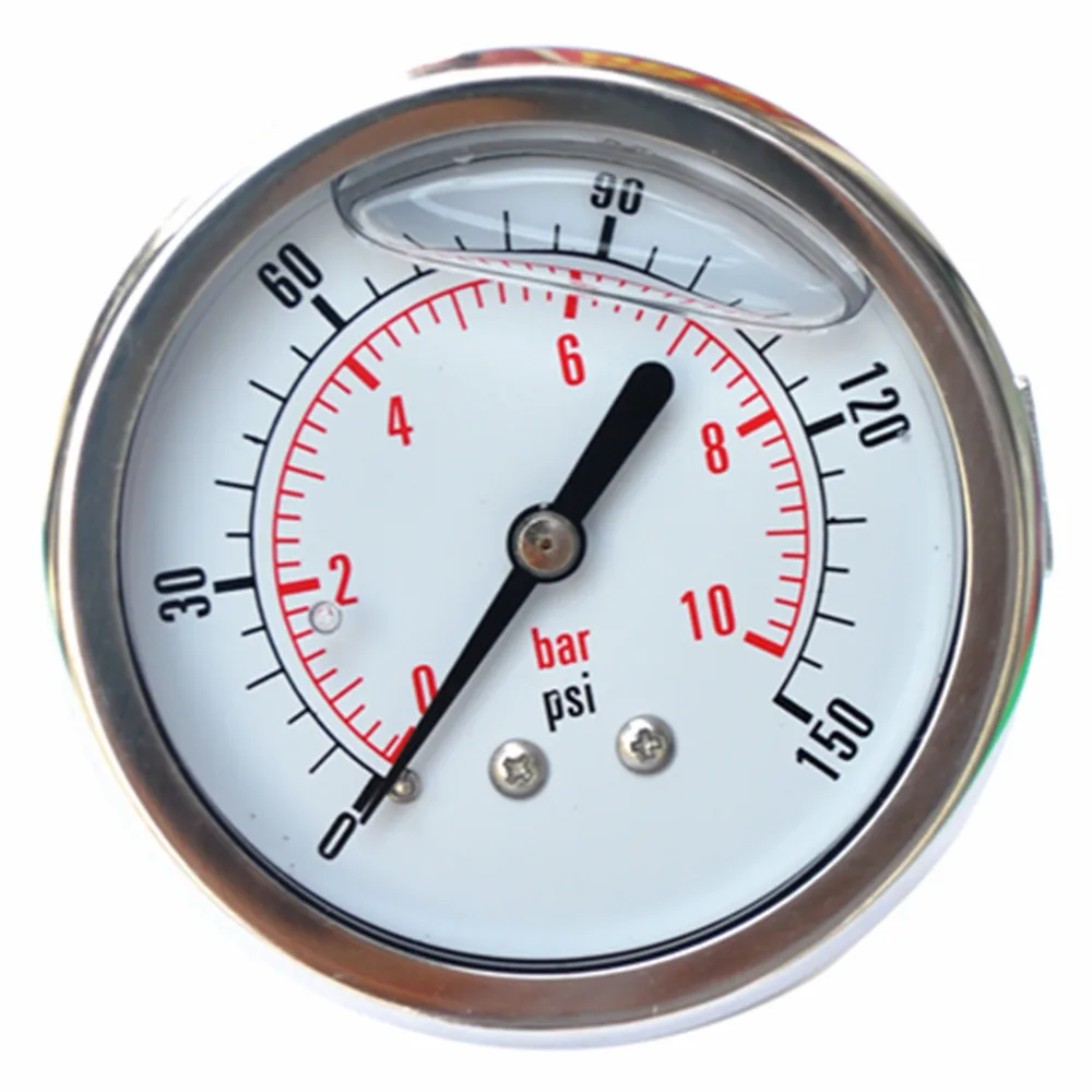stainless steel housing liquid filled bourdon sedeme bar manometer