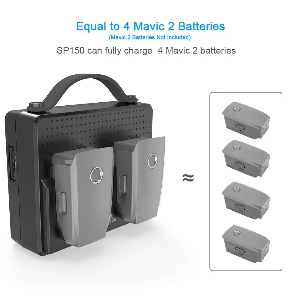  Smatree Mavic 2 Pro 148Wh портативная зарядная станция высокоскоростная док-станция совместимая с DJI Pro/Mavic Zoom Drone