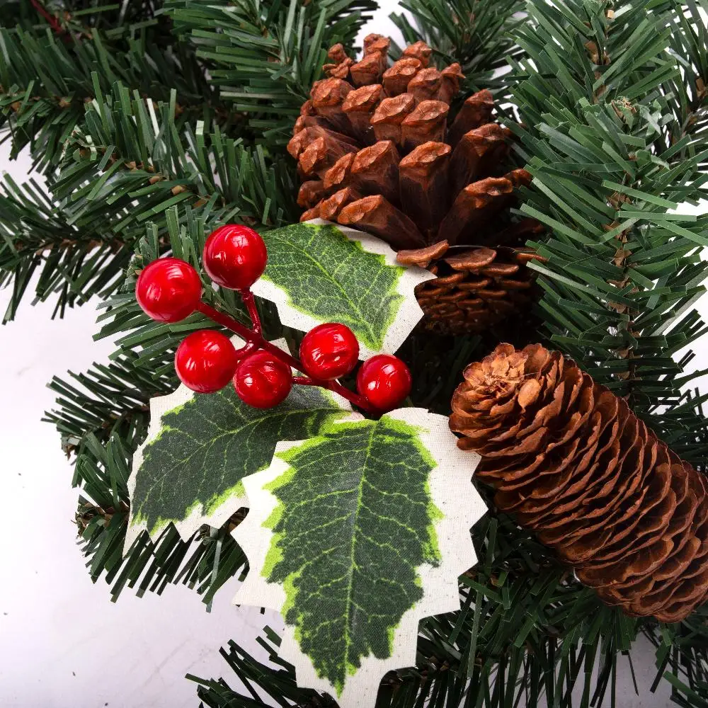 Christmas Garland Decoration Customized Artificial Cypress Plastic Pine Branch For Christmas Home Decoration