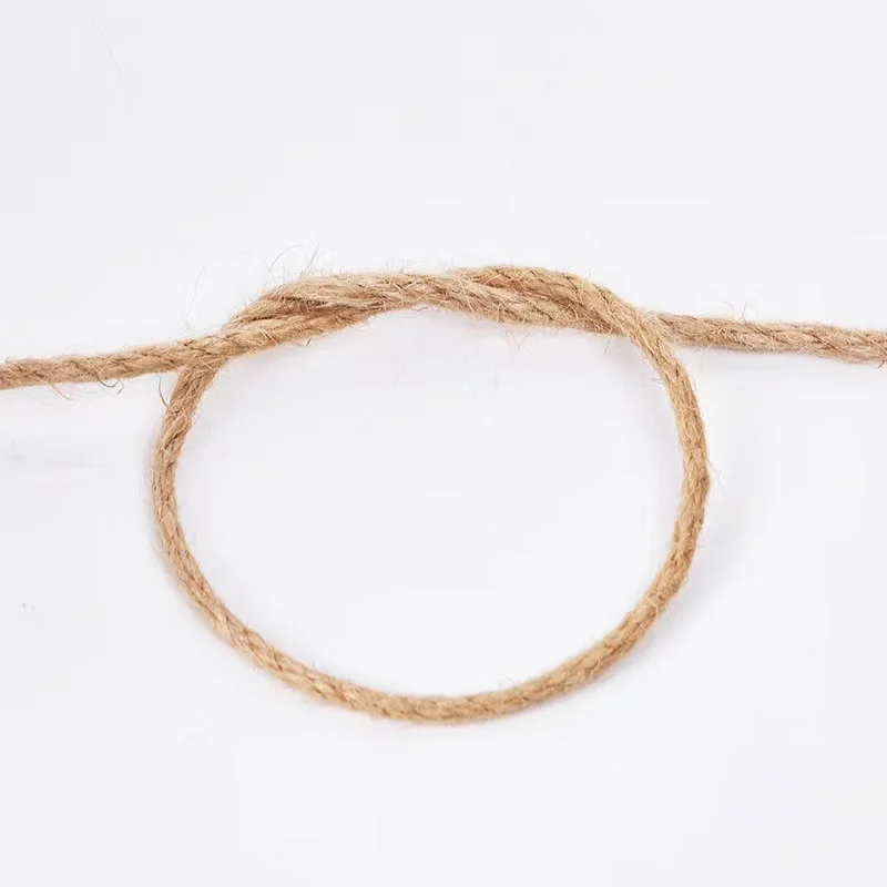 Factory Direct Supply 6-60mm Natural Jute Rope Twisted Manila Rope Hemp Rope for Craft Decorative Landscape