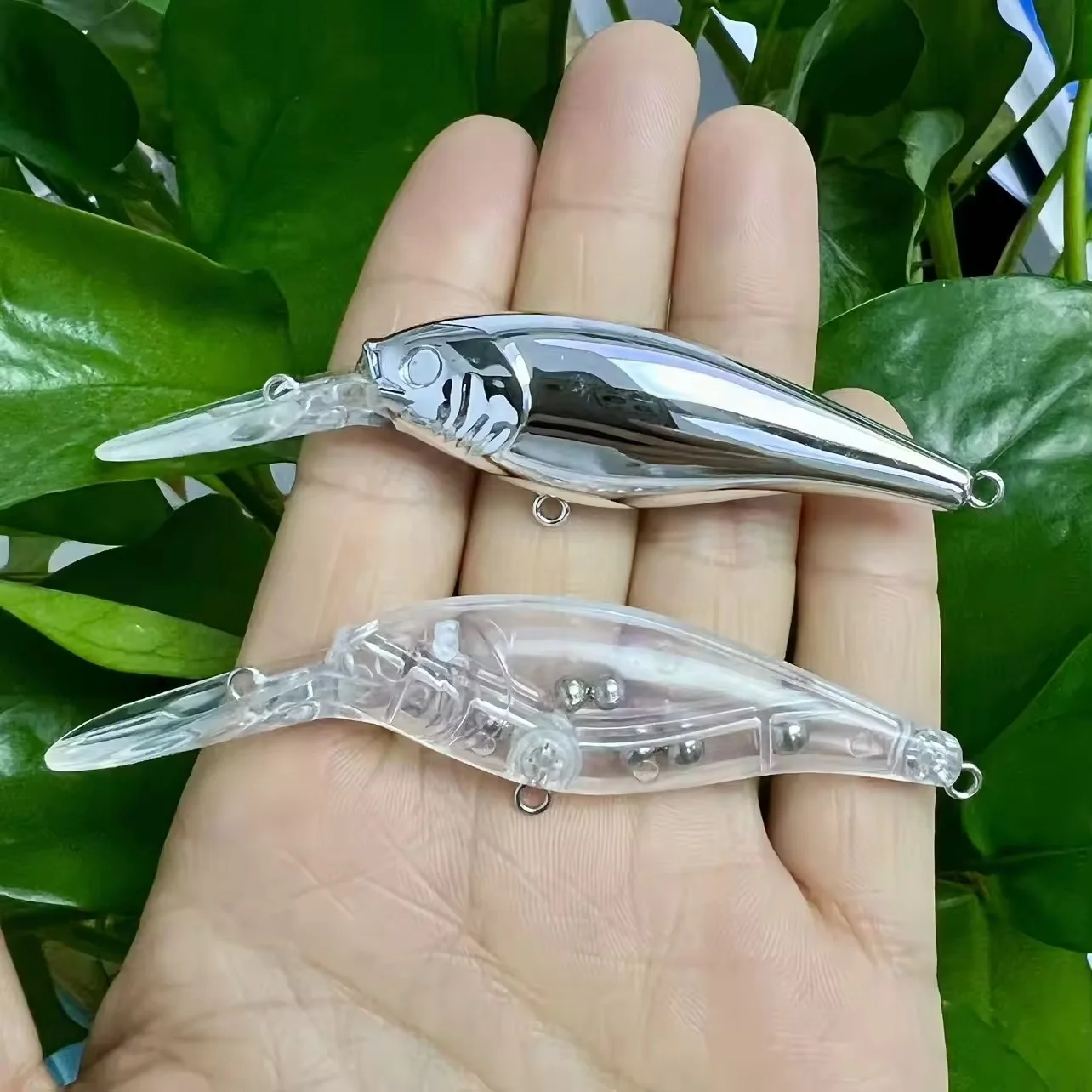 8cm 5g Flicker Action Slow Floating Senuelos de Pesca Fishing Lures Saltwater Minnow Chrome Fish Bait