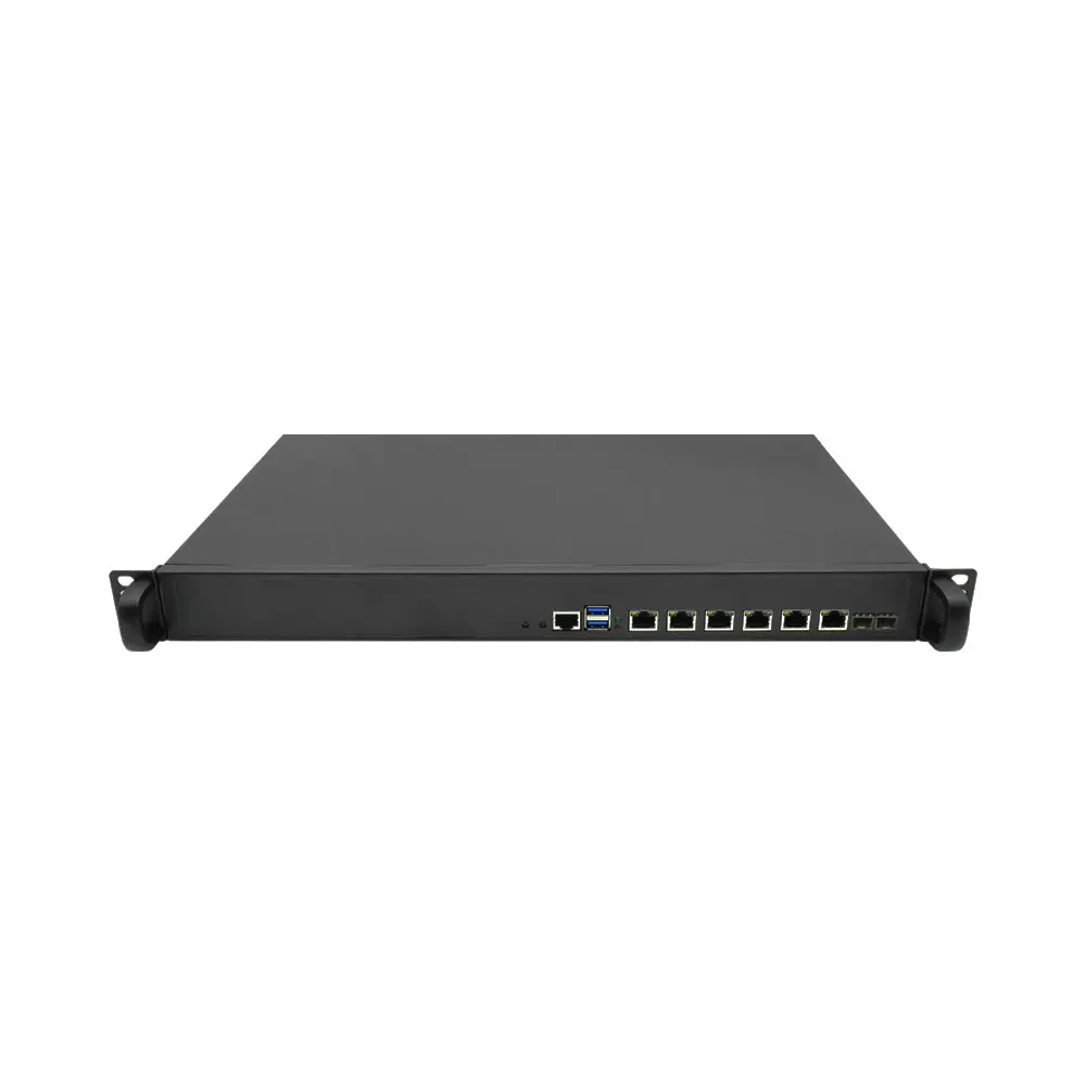 1U Rackmount Chassis i5 13400 LGA1700 Pfsense Firewall 2*DDR4 Mini PC Firewall Network Appliance 6*LAN 2*SFP Soft Router PC