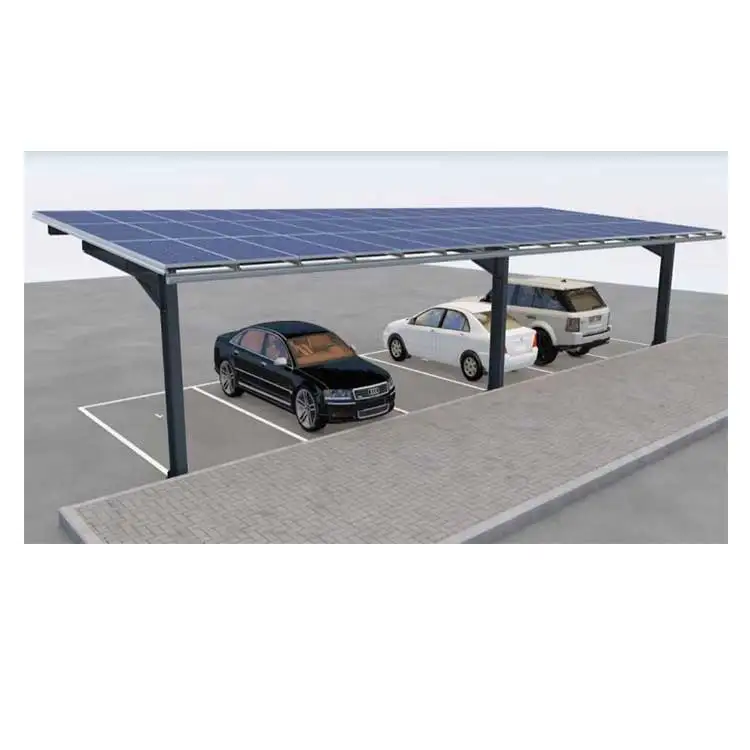  China Ground steel carport монтажная конструкция для солнечной домашней