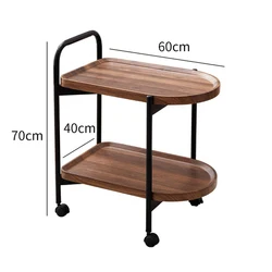Side Table Home Decoration Sofa Modern Living Room Furniture Vintage Coffee Side Table With Wheel