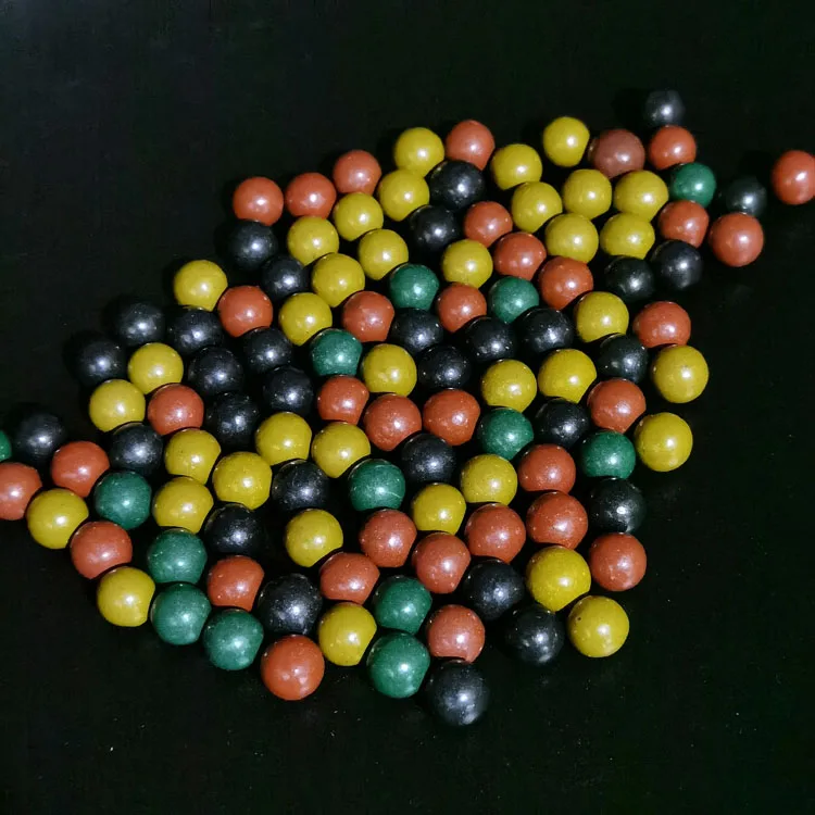 Slingshot safety mud ball bullets 9mm 10mm elastic steel balls weighted colored mud balls