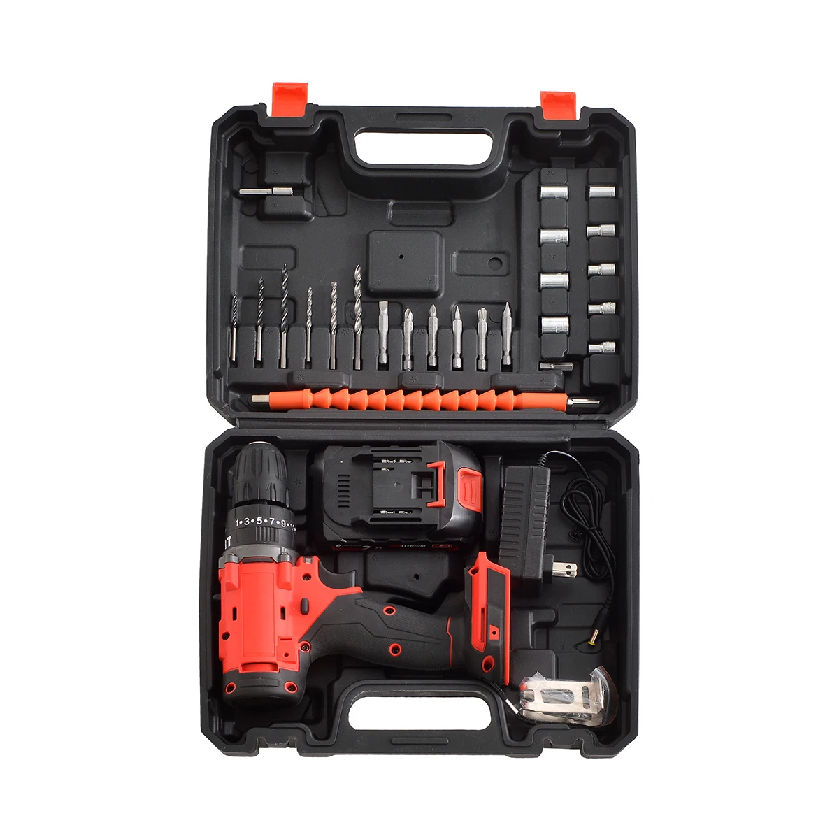 12V Industrial & DIY Cordless Tools Set Combo Impact Torque Wrench & Mini Screwdriver With Battery Power Source