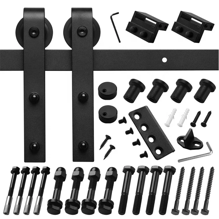 American Antique Style  Barn Door Rail Removable Wooden Door Hardware Accessories Household Sliding Door Rail