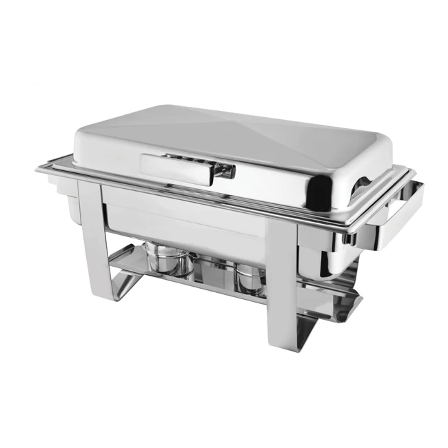 9L Chafer Hot Food Display Warmers Mirror Cover Polish Box Frame Surface Packing Stackable Color Holders Origin Shape Gua Size