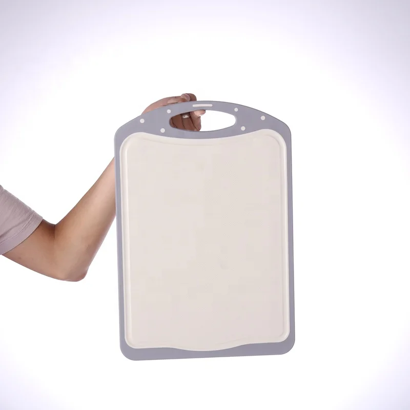 High quality Double sides usable metal chopping blocks 304 stainless steel PP cutting board