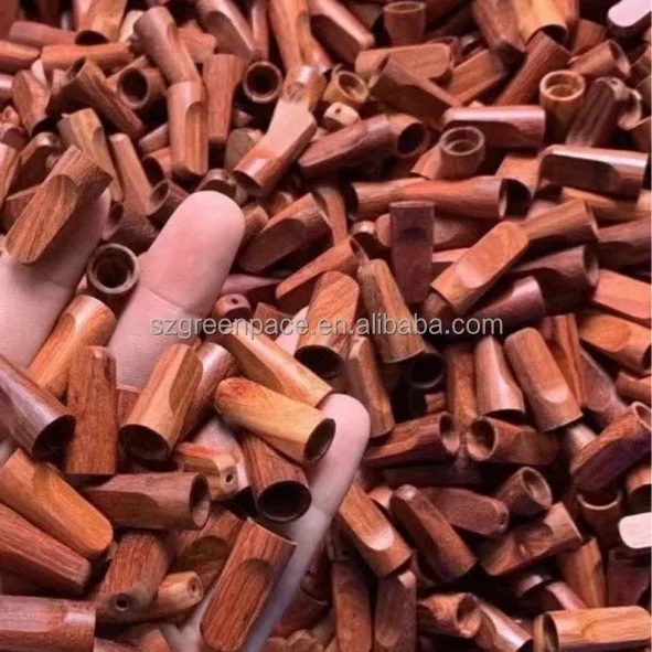 In stock wholesale 10mm wooden filter tips hookah mouthpiece cigarette holder smoking accessories for rolling paper